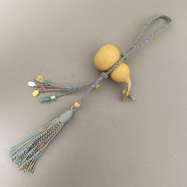 Original Design Niche Braided Rope Gourd Pendant, Purely Handmade DIY Accessory, Hand-Woven Bracelet Necklace