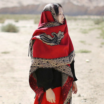 Autumn Winter Ethnic Wind Thickened Warm Scarves women Xinjiang Tibet Qinghai Yunnan Lijiang Tourism photo Great shawl