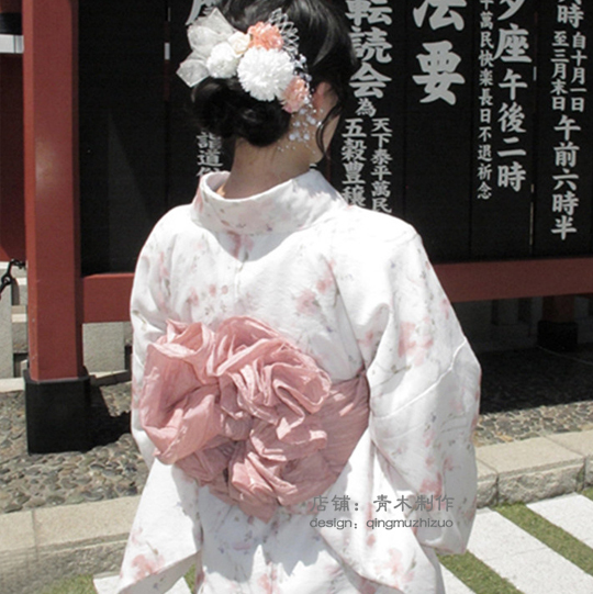 Spring New Japanese-Style Kimono for Women, Sweet Girl Japanese Yukata Bathrobe, Japanese Fireworks Festival Travel Photography Kimono