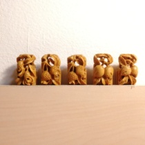 Clear Distant Glow Bird Cage Hand Engraving Sanxian Fruit Wave Cage Cups Ear Yellow Poplar Wood Embroidered Bird Cage Accessories