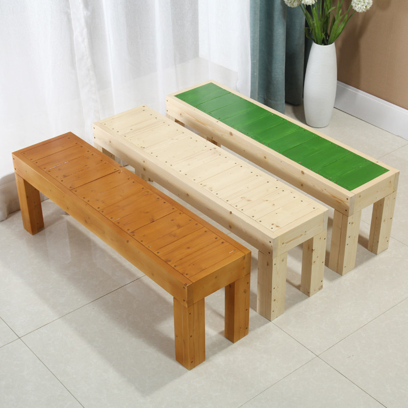 New solid wood changing shoes stool Home modern long version sofa stool wooden dwarf bench Living room Leisure bed widening long stool