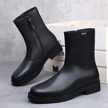Chelsea boots men's british style soft sole winter boots