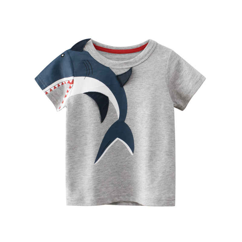 2023 New Kidsren's Short-Sleeved T-Shirt, Korean Style Kidsren's Clothing, Baby Boy's Clothing, Boy's Summer Top, Bottoming Shirt