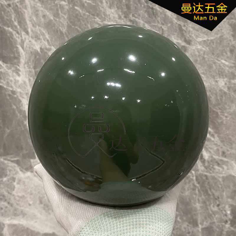 Dark green ball storefront suspended ceiling decorative ball shopping mall window suspended ceiling ball mirror Christmas color hanging ball metal ball