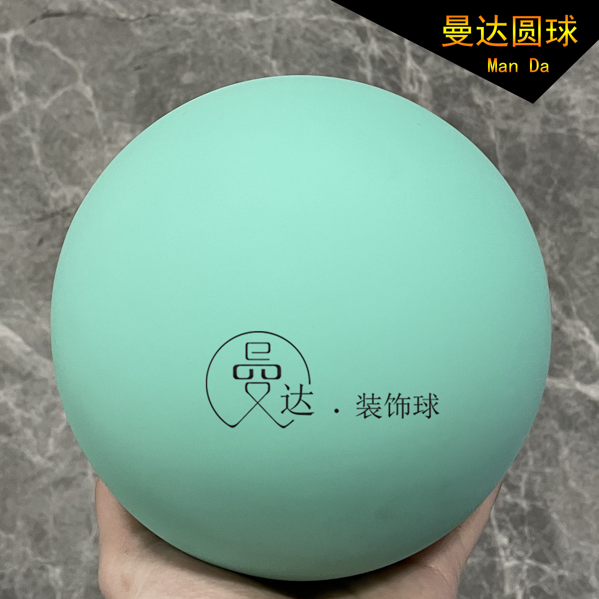 Matte Light Green Suspended Ceiling Decorative Ball Stainless Steel Ball Color Metal Macaron Green Hollow Ball Mall Window Drop Ball