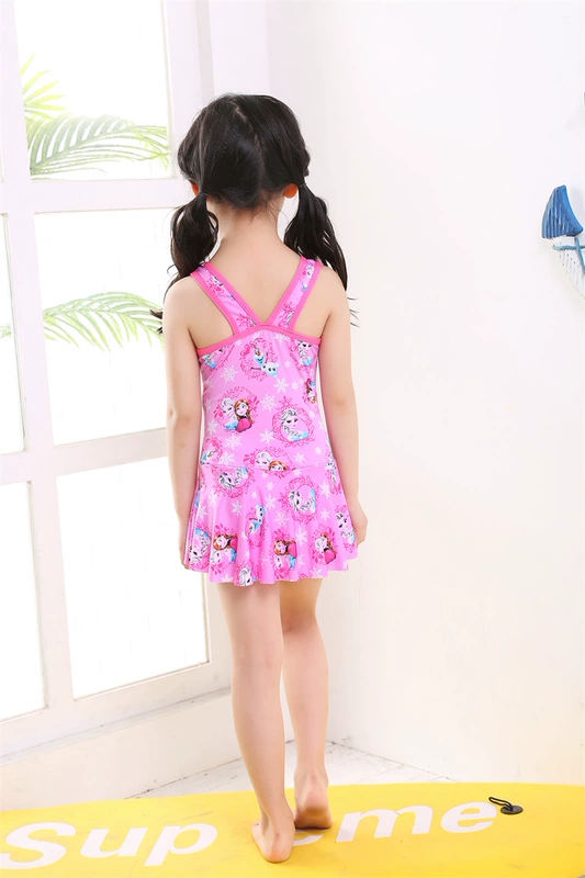 Công chúa mới Xiaozhong Công chúa Hàn Quốc 2-5 Bộ đồ bơi một mảnh Áo tắm trẻ em Cô gái trẻ Áo tắm - Bộ đồ bơi của Kid bộ đồ bơi cho bé trai