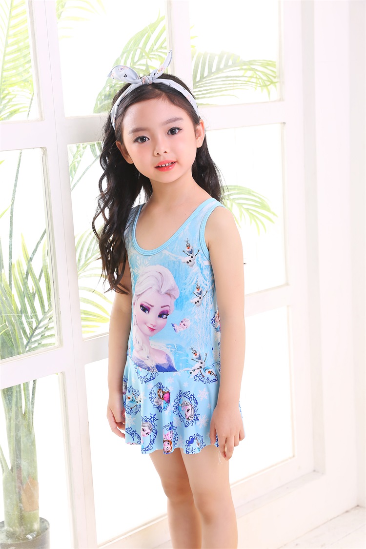 Công chúa mới Xiaozhong Công chúa Hàn Quốc 2-5 Bộ đồ bơi một mảnh Áo tắm trẻ em Cô gái trẻ Áo tắm - Bộ đồ bơi của Kid do boi cho be