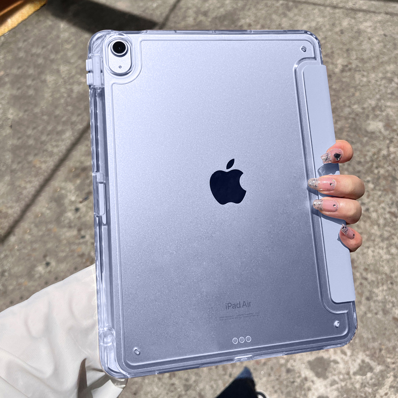 Ipadair7 Protective Case Ipad11/10Th Generation Protective Case Pro11 Tablet Transparent with Pen Slot Hansheng Air6 Good-Looking 2025 New Model Apple Mini7 Anti-Bending 11inch Tablet 13-Inch 22