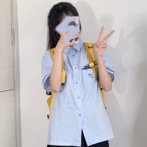  jk uniform shirt is so cute we have the same water one-middle top school uniform Thai short-sleeved womens suit summer