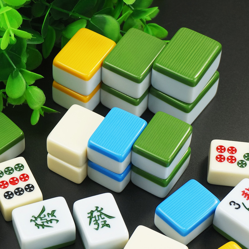 Mahjong Home Travel portable 26-50MM melamine resistant to fall Guangdong Sichuan Hand in hand rubbing Mahjong with mahjong cards-Taobao