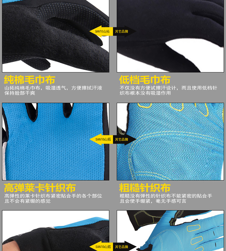 Gants pour vélo homme SANTO - Ref 2243768 Image 19