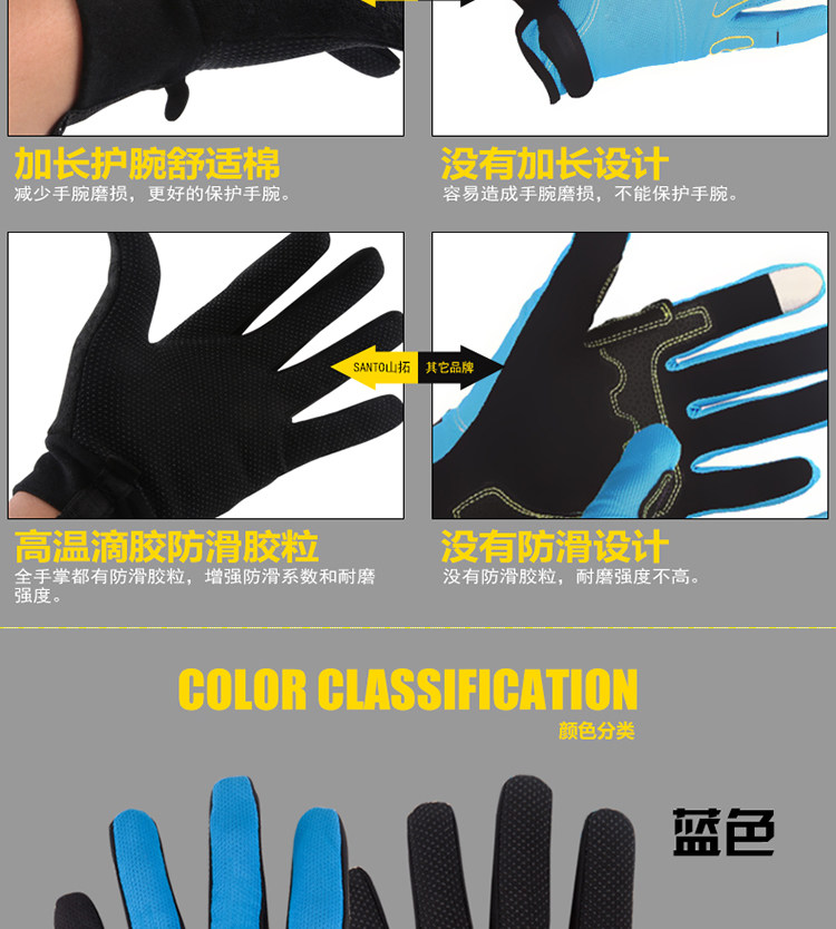Gants pour vélo homme SANTO - Ref 2243768 Image 20