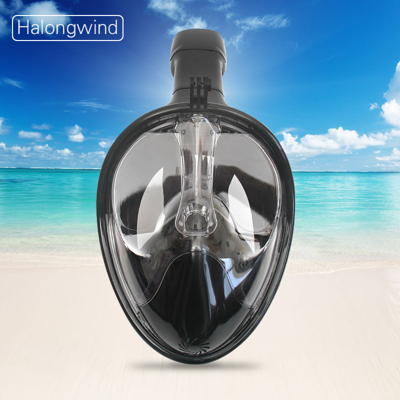 Second generation snorkeling mask snorkeling trippel diving mirror with full dry adult full hood diving equipment