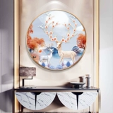 Циркулярный сшитый стежок оленей оленей оленей 2020 г.