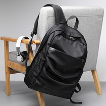 Simple computer backpack mens backpack tide brand canvas casual college junior high school school bag men fashion trend