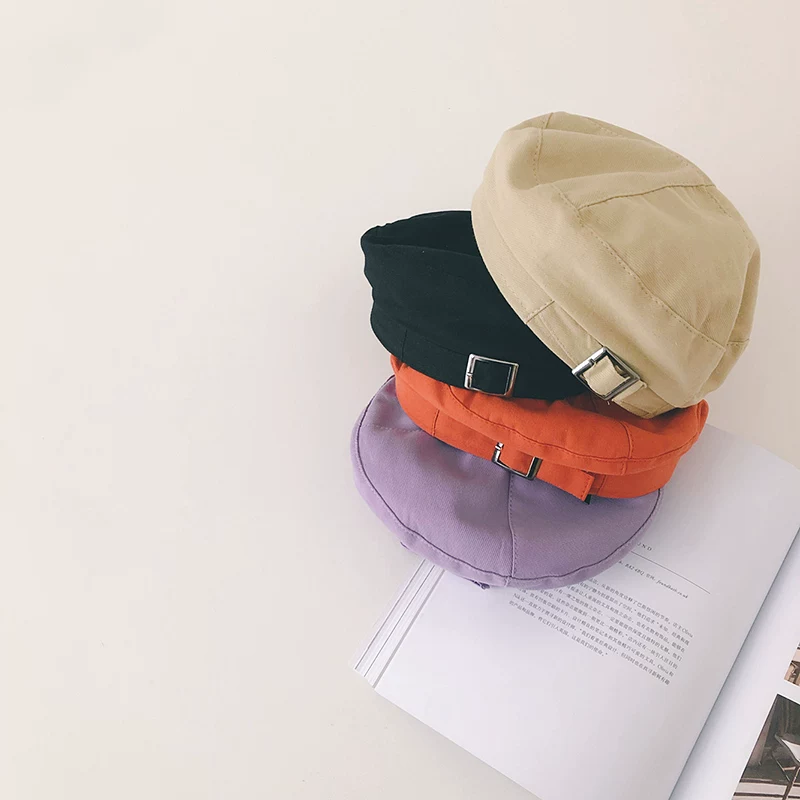 Детская весенняя кремовая шляпа, темно-синяя берет для мальчиков, широкая палитра цветов