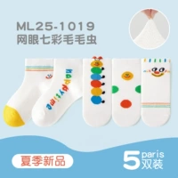 Разноцветные гусеницы 5 пар.