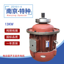 Nanjing special motor ZD151-4 13KW cone rotor asynchronous motor 10T electric hoist motor