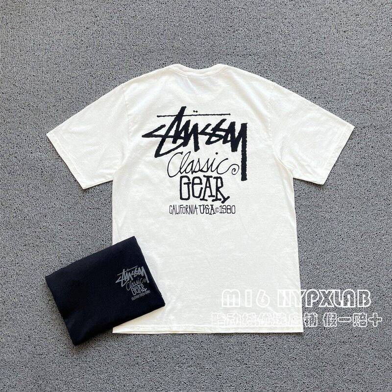 Lightning Delivery Stussy 25Ss Classic Gear Classic Retro Handwritten Logo Graffiti Short-Sleeved T-Shirt Lightning Delivery Stussy 25Ss Classic Gear Classic Retro Handwritten Logo Graffiti Short-Sleeved T-Shirt