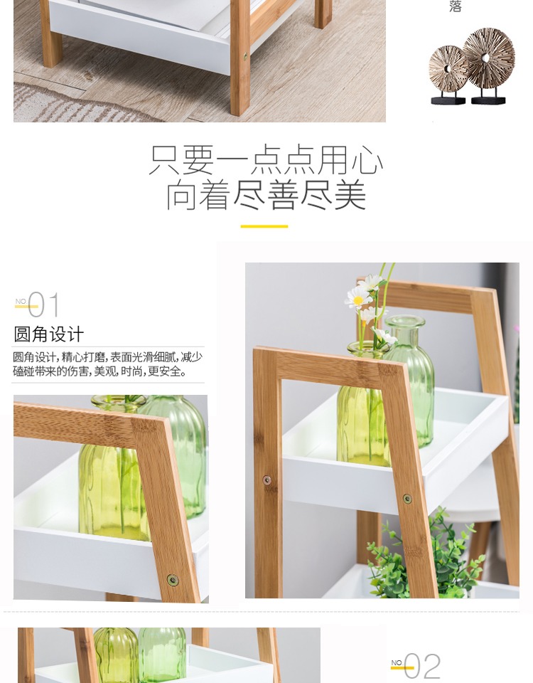 Giá đỡ hình thang bước từ sàn Bắc Âu lên trần cửa sổ phòng tắm phòng khách phòng ngủ nhà vệ sinh phòng tắm nhiều tầng lưu trữ - Kệ kệ sách gỗ 5 tầng