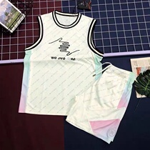 Li Ning 2022s new Wade series Mens Alphabet Printed Collision Color Basketball Sports Shorts AAPR347