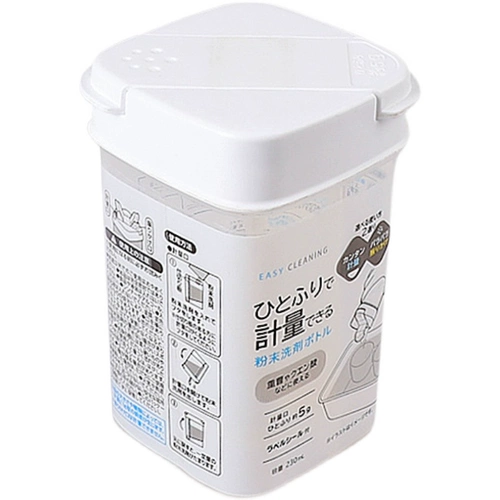 Японский стиральный порошок для домашнего использования в банке, коробка для хранения, крышка с крышкой, пластиковая бутылка, система хранения