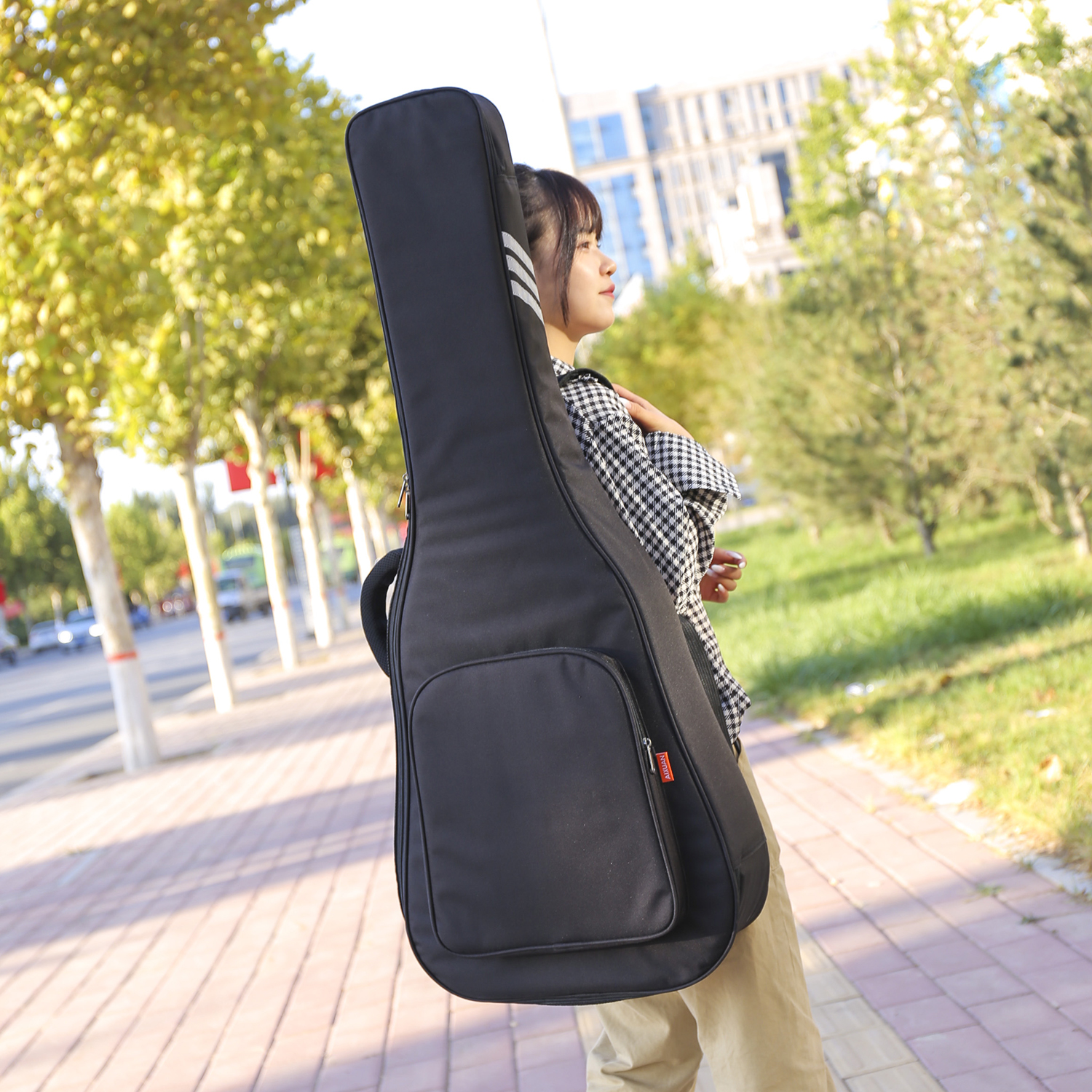 Original Aixuan brand thickened super thick 41 inch guitar bag shoulder waterproof guitar bag printing custom logo
