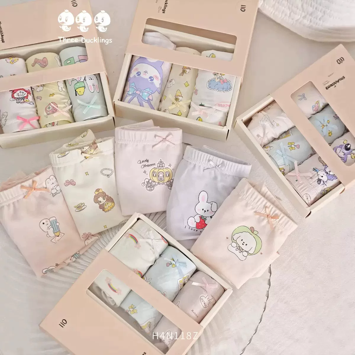 三只小鸭 Children's underwear, antibacterial trousers