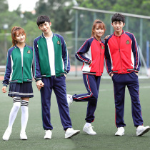 Class uniform Autumn suit Students Korean Junior High School Games opening ceremony Autumn and winter Korean version of middle school students college style school uniform