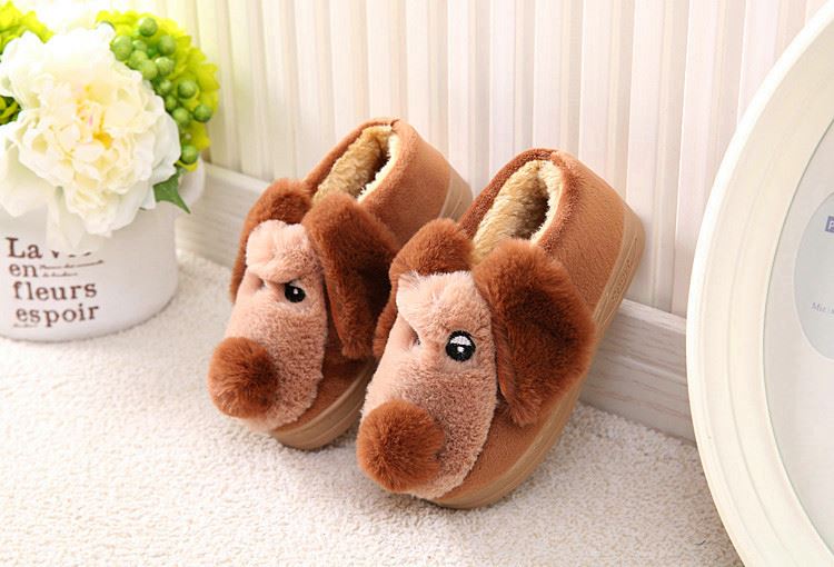 Chaussons enfants en suède pour hiver - semelle caoutchouc - Ref 1008609 Image 54