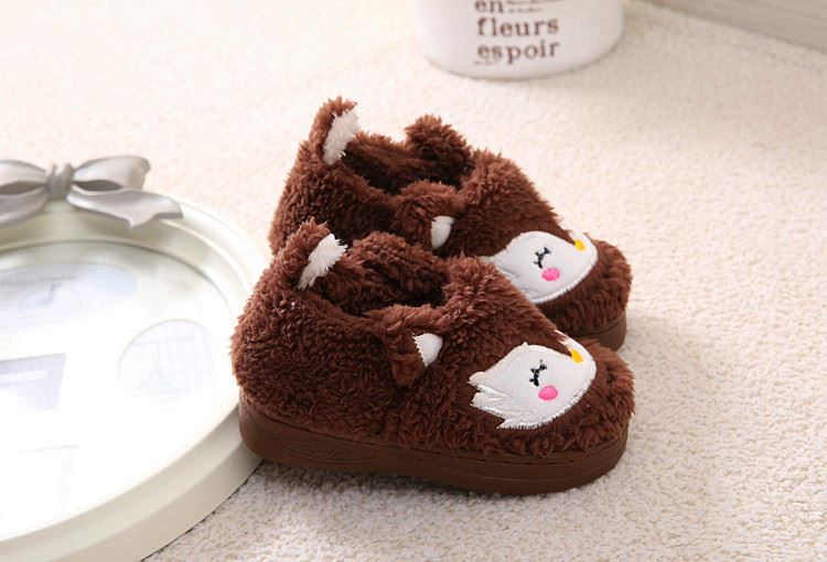 Chaussons enfants en suède pour hiver - semelle caoutchouc - Ref 1008609 Image 47