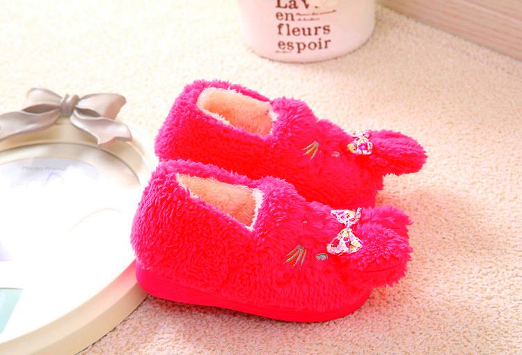 Chaussons enfants en suède pour hiver - semelle caoutchouc - Ref 1008609 Image 32