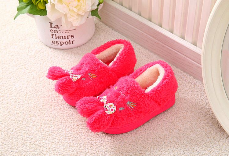 Chaussons enfants en suède pour hiver - semelle caoutchouc - Ref 1008609 Image 33