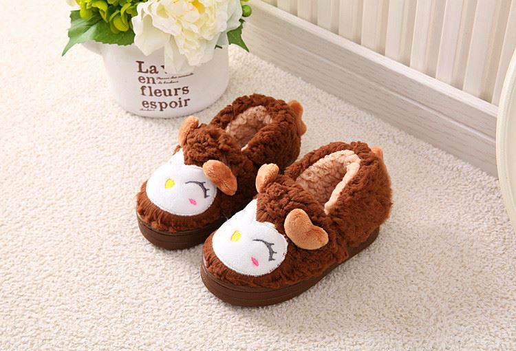 Chaussons enfants en suède pour hiver - semelle caoutchouc - Ref 1008609 Image 17