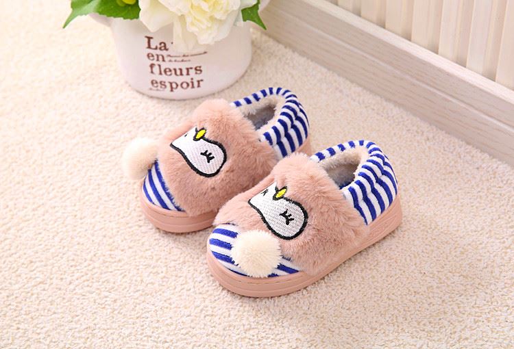 Chaussons enfants en suède pour hiver - semelle caoutchouc - Ref 1008609 Image 90