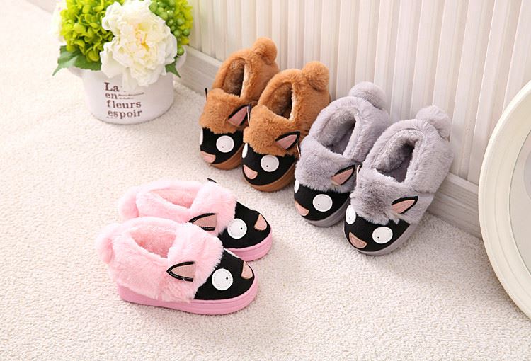 Chaussons enfants en suède pour hiver - semelle caoutchouc - Ref 1008609 Image 109