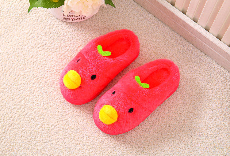 Pantoufles enfants en suède pour hiver - semelle caoutchouc - Ref 1033008 Image 29