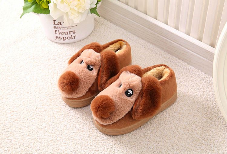 Chaussons enfants en suède pour hiver - semelle caoutchouc - Ref 1008609 Image 53
