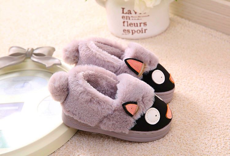 Chaussons enfants en suède pour hiver - semelle caoutchouc - Ref 1008609 Image 122