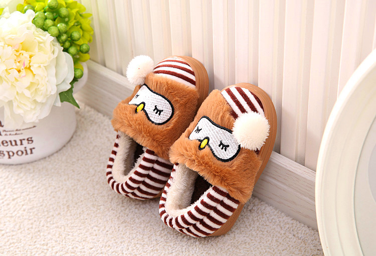 Chaussons enfants en suède pour hiver - semelle caoutchouc - Ref 1033000 Image 29