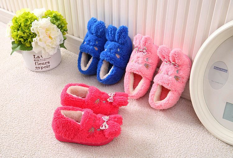 Chaussons enfants en suède pour hiver - semelle caoutchouc - Ref 1008609 Image 24