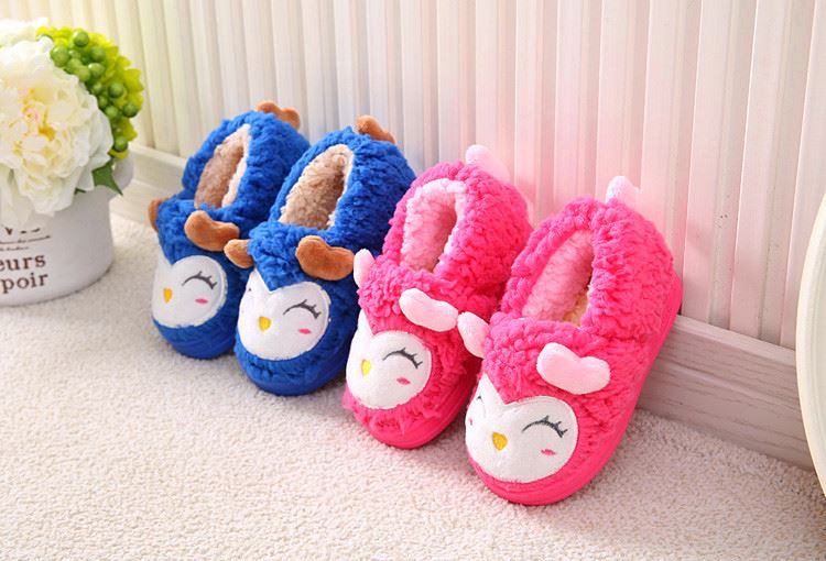 Chaussons enfants en suède pour hiver - semelle caoutchouc - Ref 1008609 Image 12