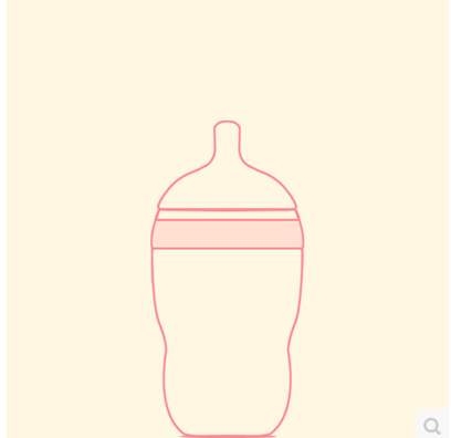 Spot United States como wide mouth diameter silicone bottle can be more baby anti-flatulence pacifier 150ml250ml powder green