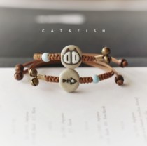 Bracelet Women Summer Weaving Design Tide Men And Women This Life-ins and couples girlfriends Valentines Day to send girlfriends handmade red rope