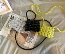 Handmade bag diy material bag summer homemade hand bag beaded Messenger bag to send girlfriend Xiaoxiangfeng Xiaohongshutong