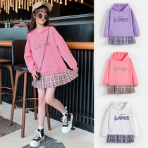 6 Girls Dress Dress 2021 New Autumn Dress 12 Year Old Girls Clothing Dress 7 Children Spring Autumn 8 Long Sleeves Cap Skirt 9