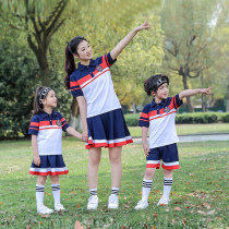 Garden clothing set kindergarten summer school uniform Primary School school school style short sleeve skirt new T42D52