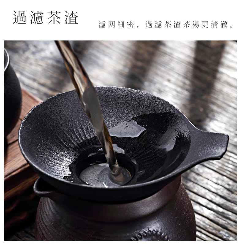 TaoMingTang kung fu tea tea set) points tea filter ceramic cup) creative justice cup tea strainer