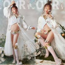 844 New Shadow Building Pregnancy Pregnant Women Photo Costumes Small Freshener Skirts Big Belly Photos Write Real Clothes Out Rental