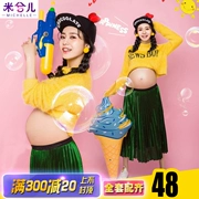 8055 cho thuê phụ nữ mang thai ảnh triển lãm quần áo ảnh mới chụp ảnh studio ảnh bụng lớn Xác ướp nghệ thuật quần áo ảnh